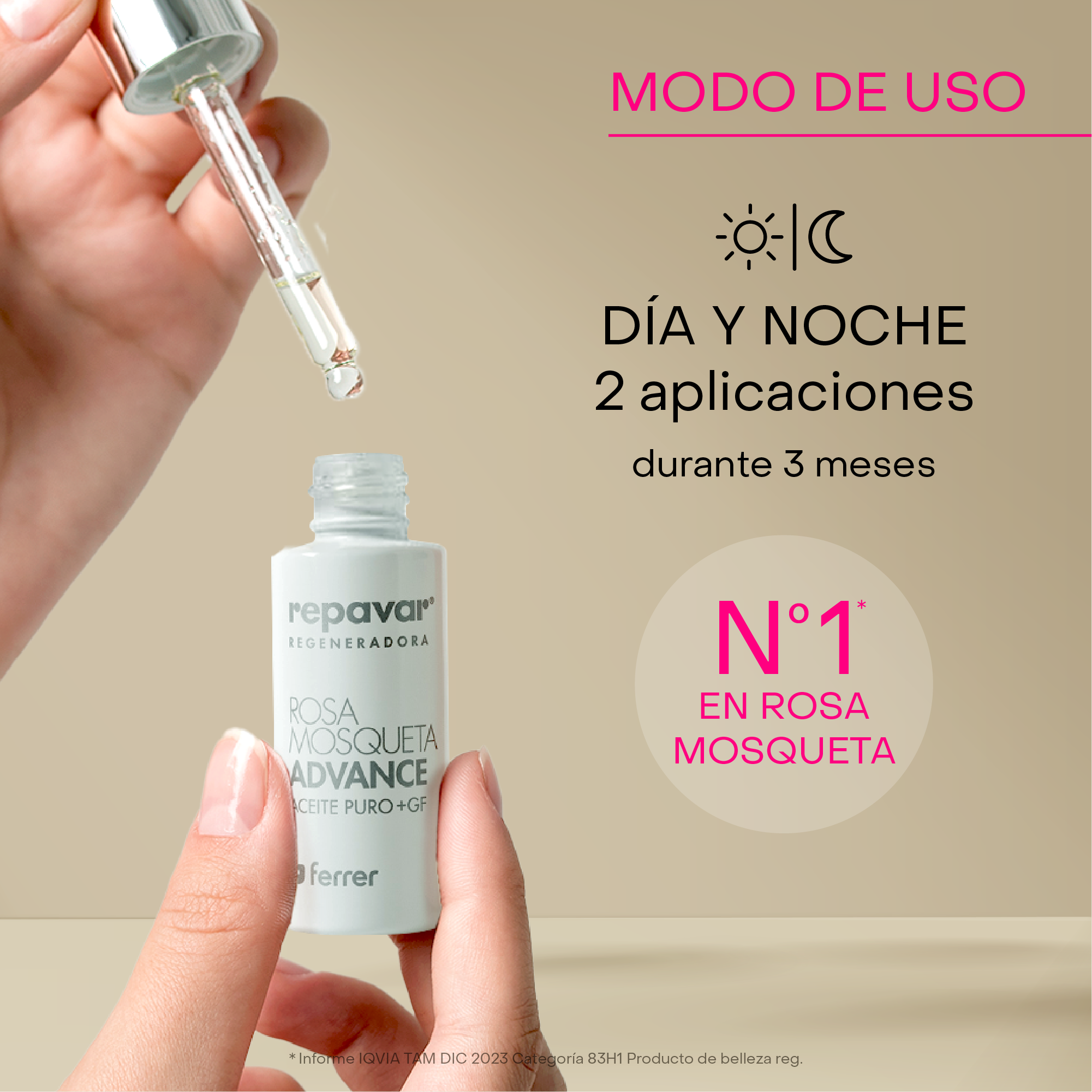 Regeneradora Aceite Puro de Rosa Mosqueta Advance - doble acción regeneradora de cicatrices