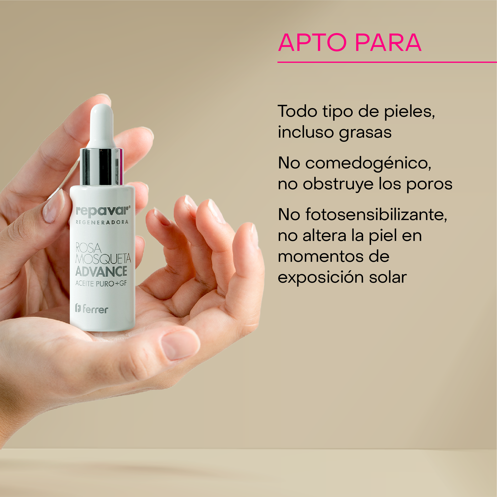 Regeneradora Aceite Puro de Rosa Mosqueta Advance - doble acción regeneradora de cicatrices