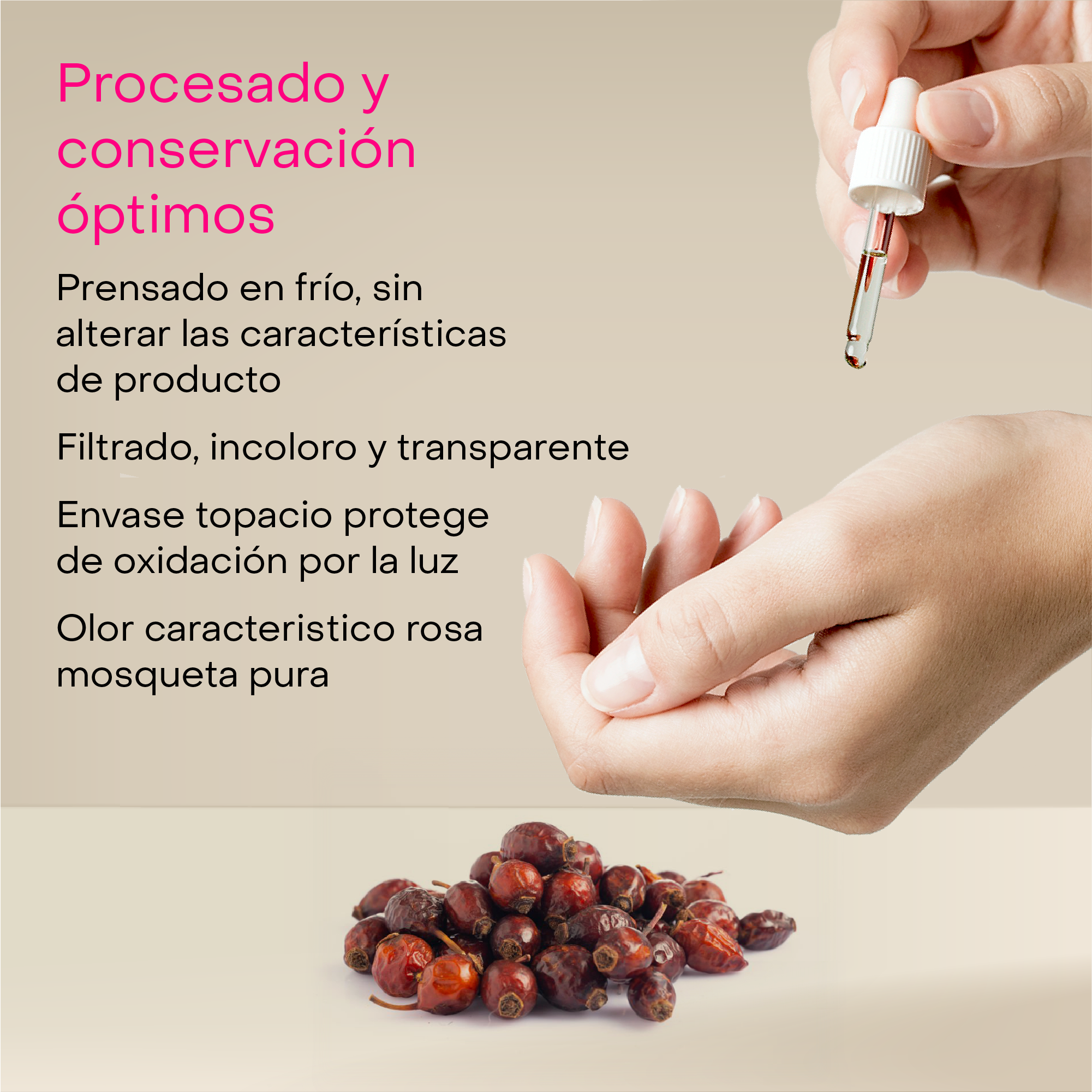 Regeneradora Aceite puro de rosa mosqueta - tratamiento de cicatrices y estrías