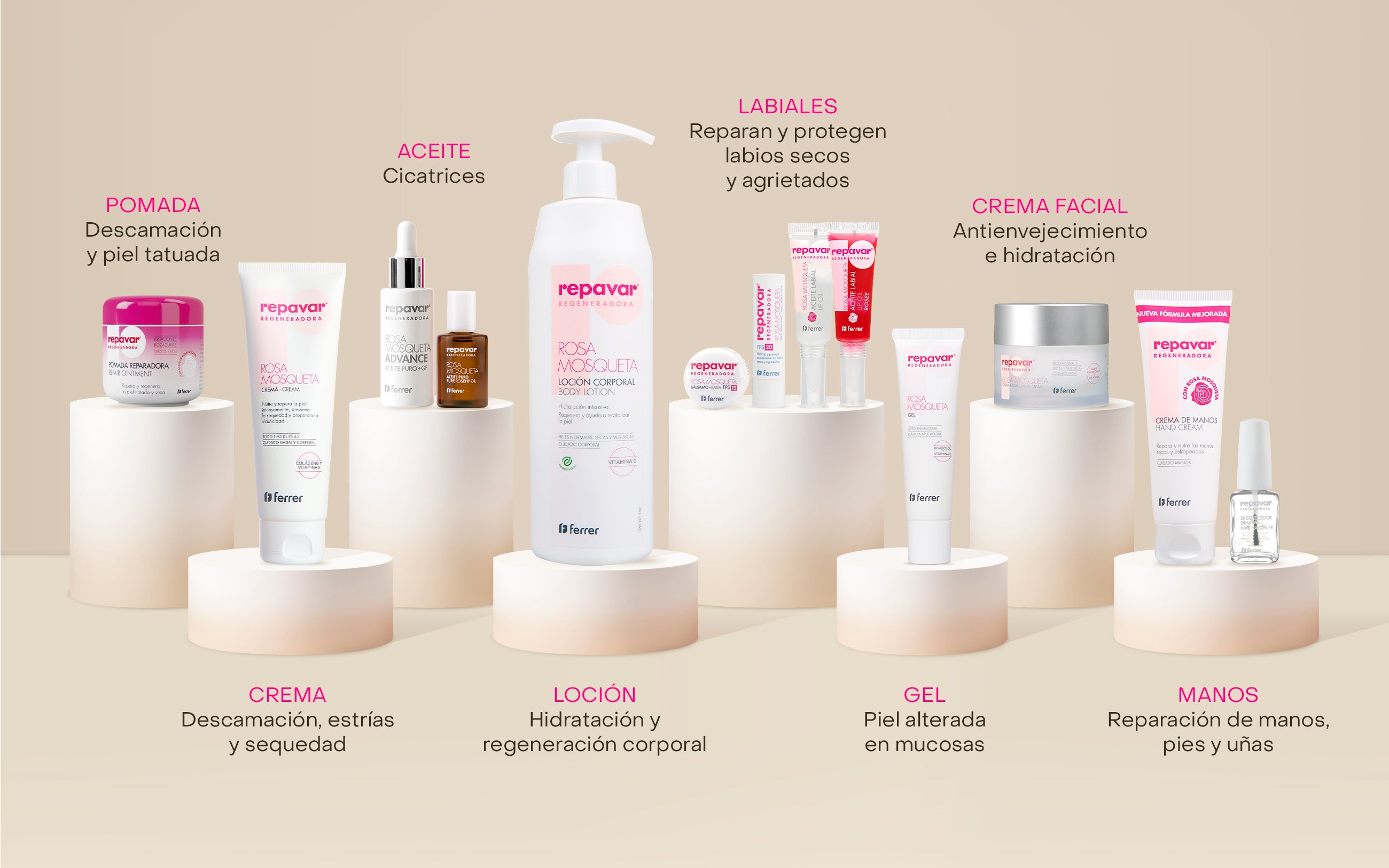 Regeneradora Crema Facial Antiedad con Rosa Mosqueta - proporciona Hidratación y Firmeza