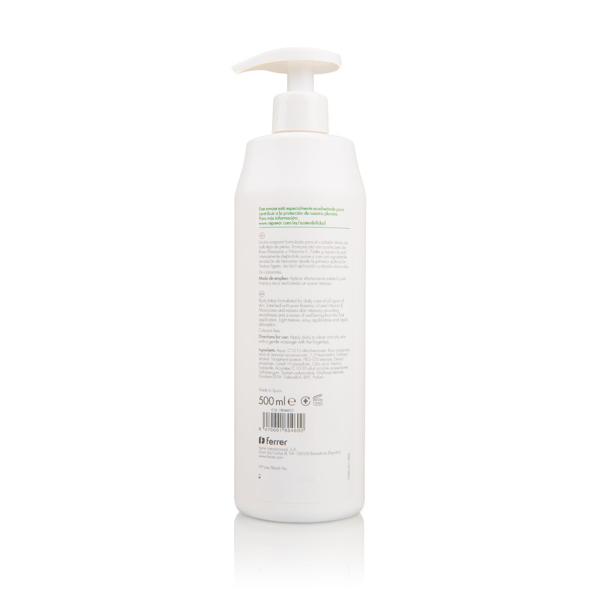 Regeneradora Loción Corporal Nutritiva con Rosa Mosqueta y Vitamina E - Regenera y Revitaliza la piel