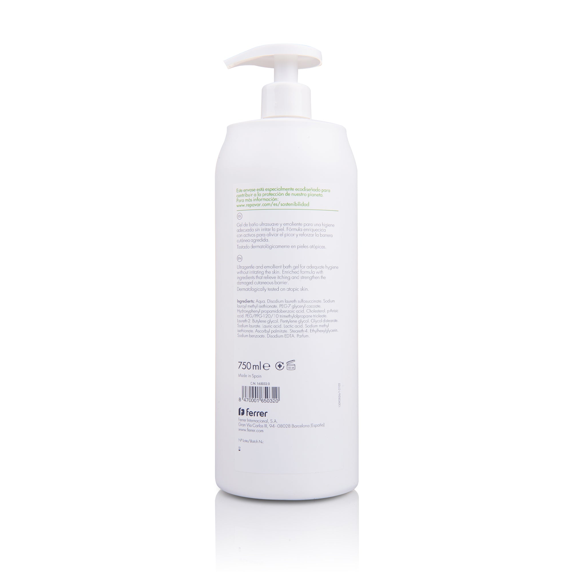 Atopic Piel Gel de Baño calmante y antiiritante que protege barrera cutánea y descamación