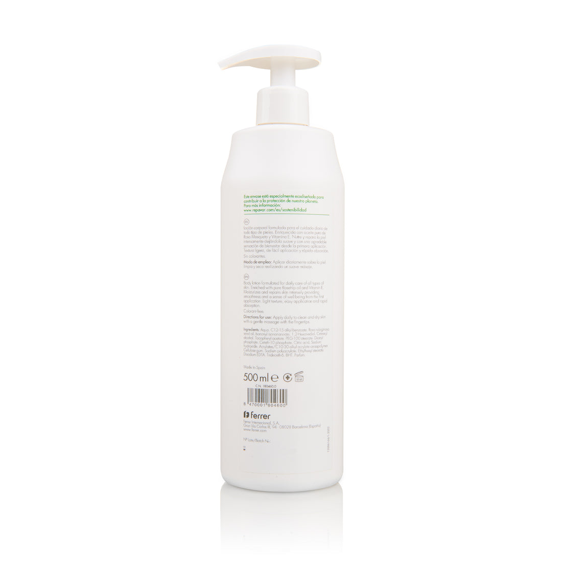 Regeneradora Loción Corporal Nutritiva con Rosa Mosqueta y Vitamina E - Regenera y Revitaliza la piel