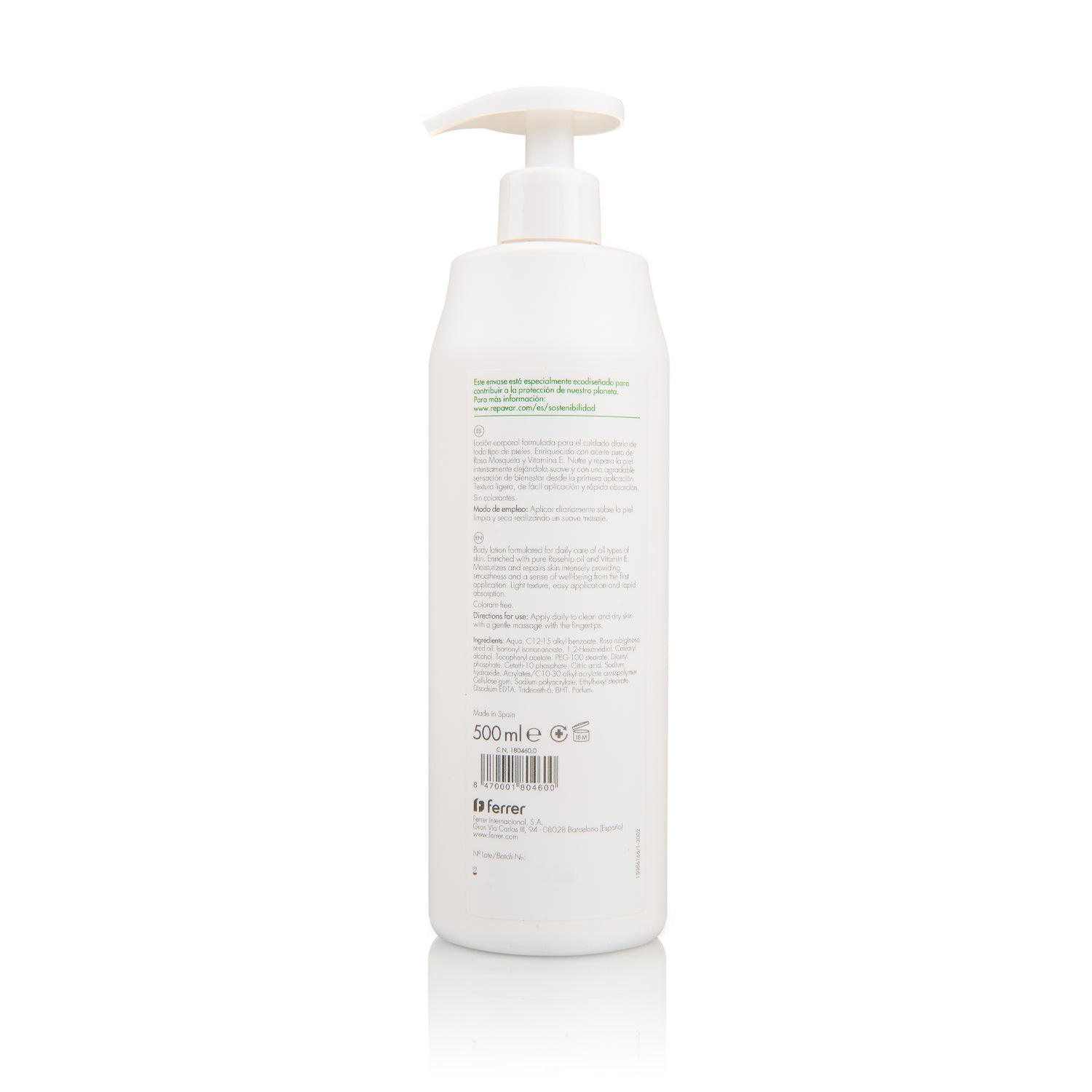Regeneradora Loción Corporal Nutritiva con Rosa Mosqueta y Vitamina E - Regenera y Revitaliza la piel