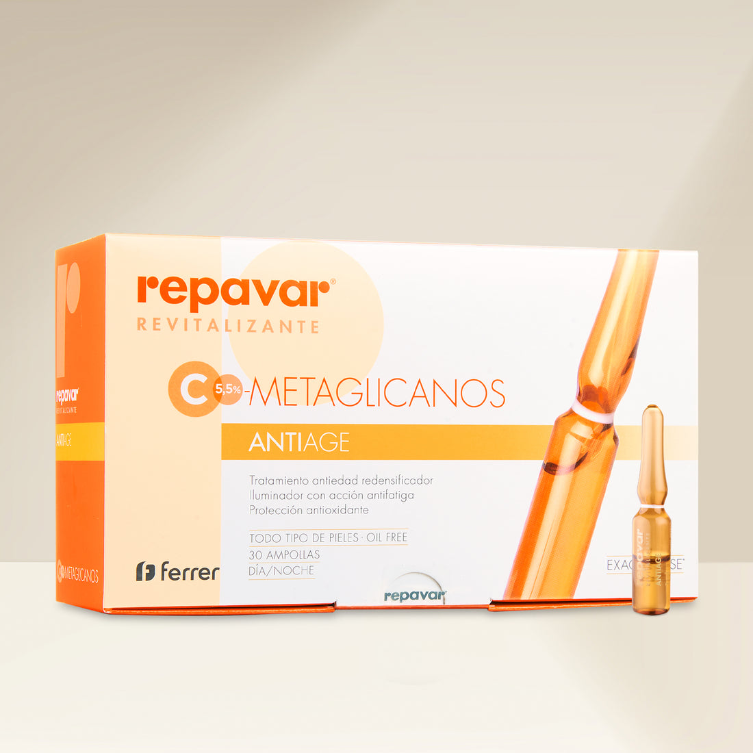 Revitalizante Antiage ampollas tratamiento antiedad y antioxidantes para piel normal-seca