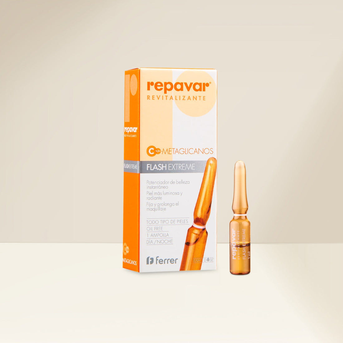 Revitalizante Flash Extrem ampollas sérum efecto lifting iluminador instantáneo