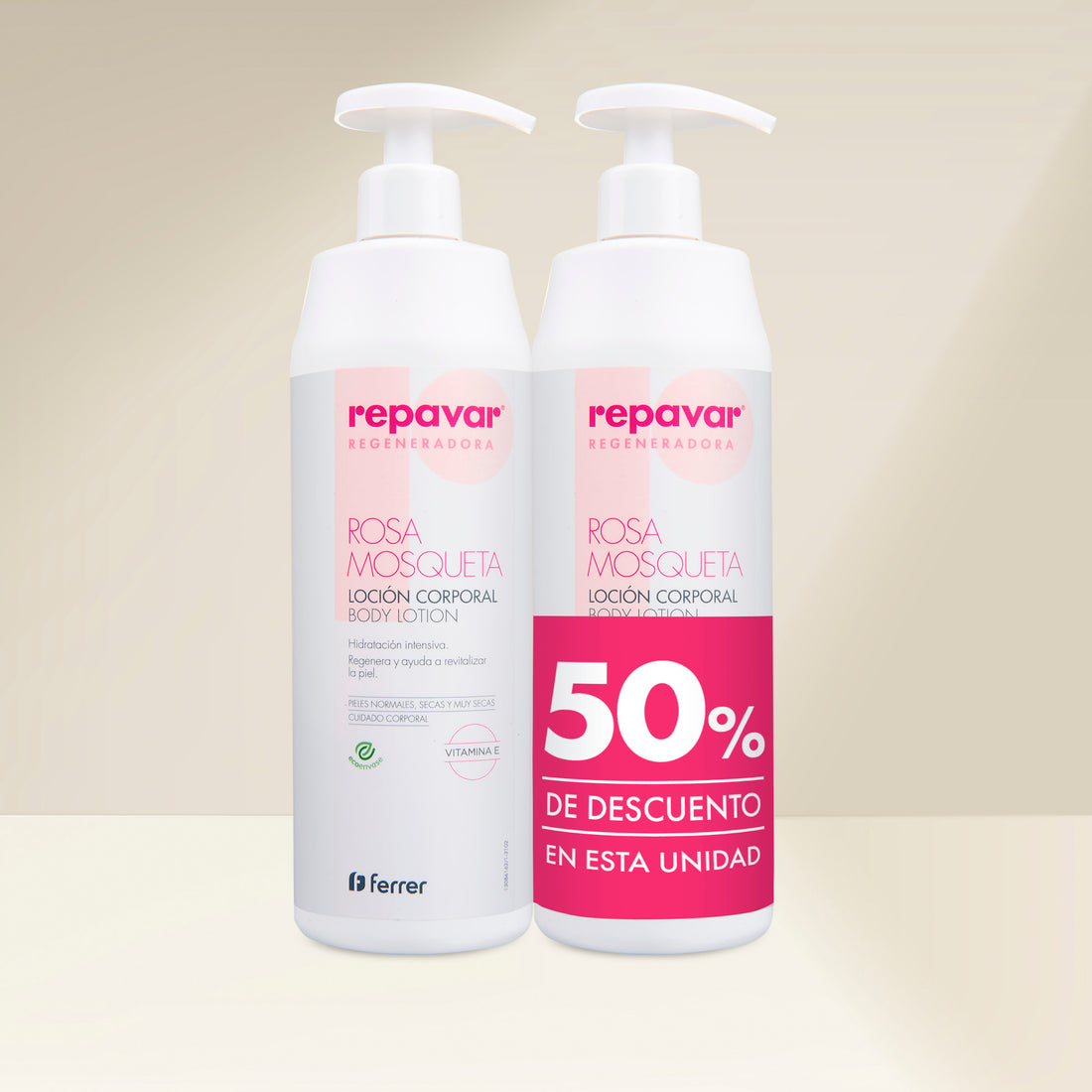 Regeneradora Loción Corporal reparadora 2ª50% - 2x500ml