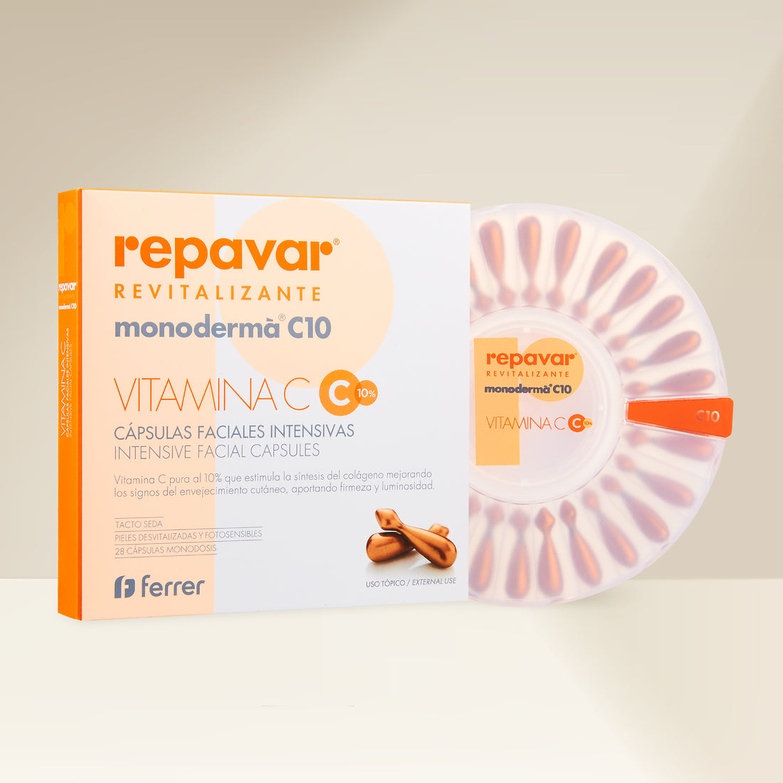 Cápsulas Faciales Intensivas Monoderma: Tratamiento Luminosidad, despigmentante y Antiarrugas intensivo